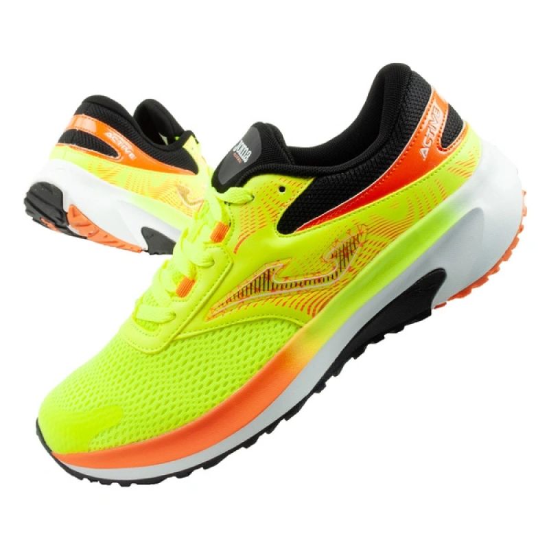 Joma buty sportowe do biegania męskie Active wygodne wytrzymałe żółte