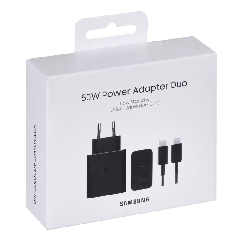 Samsung 50W Power Adapter Duo, Black - obrazek 3