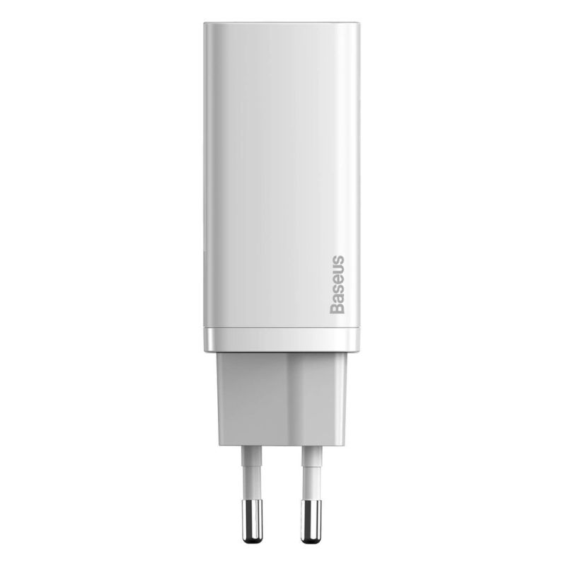 Baseus GaN2 Lite szybka ładowarka sieciowa 65W USB / USB Typ C Quick Charge 3.0 Power Delivery (azotek galu) biały (CCGAN2L-B02) - obrazek 2