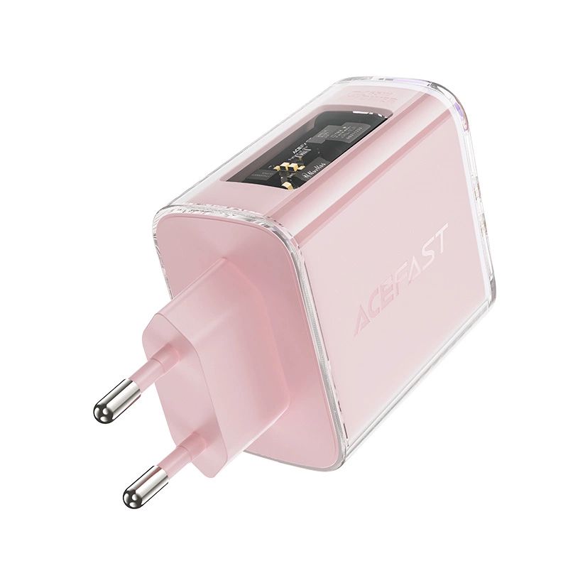 Acefast ładowarka GaN 65W 3 porty (1xUSB, 2xUSB C) fioletowa (A45) - obrazek 6