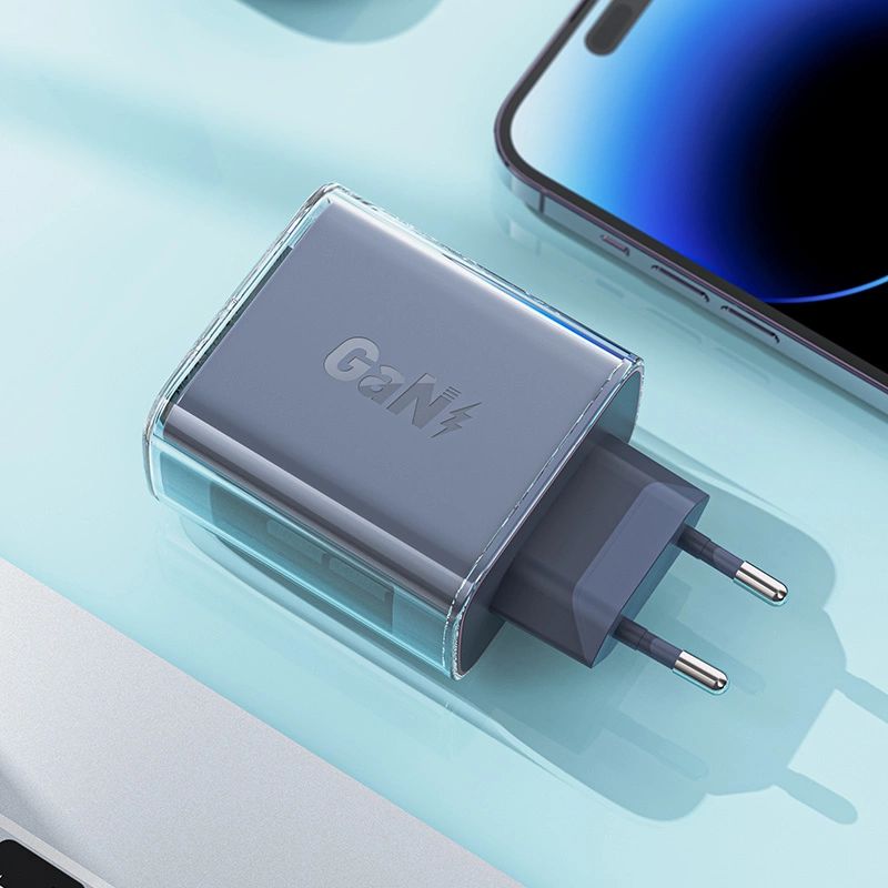 Acefast ładowarka GaN 65W 3 porty (1xUSB, 2xUSB C) fioletowa (A45) - obrazek 8