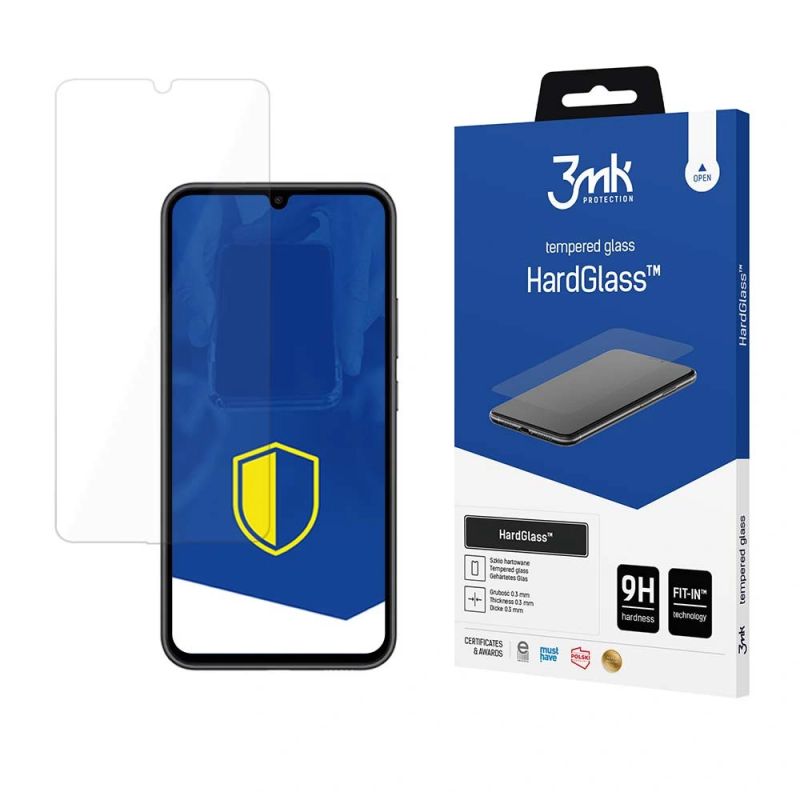 Szkło hartowane 3mk HardGlass™ na Samsung Galaxy A34 5G