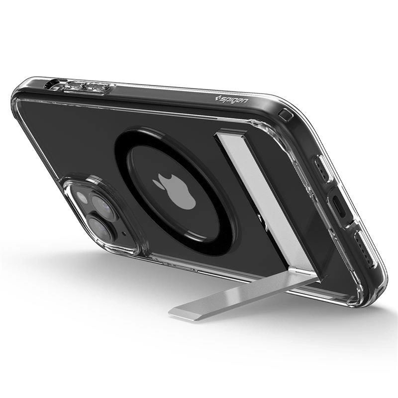 Etui Spigen Ultra Hybrid S MagSafe z podstawką do iPhone 15 Plus - czarne - obrazek 15