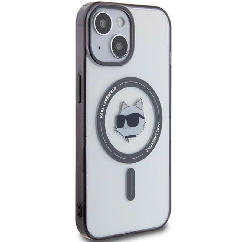Etui Karl Lagerfeld IML Choupette's Head MagSafe do iPhone 15 - przezroczyste - obrazek 4