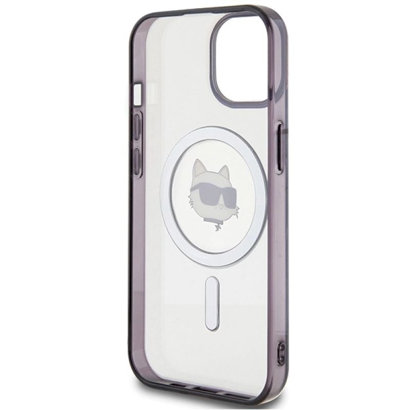 Etui Karl Lagerfeld IML Choupette's Head MagSafe do iPhone 15 - przezroczyste - obrazek 7
