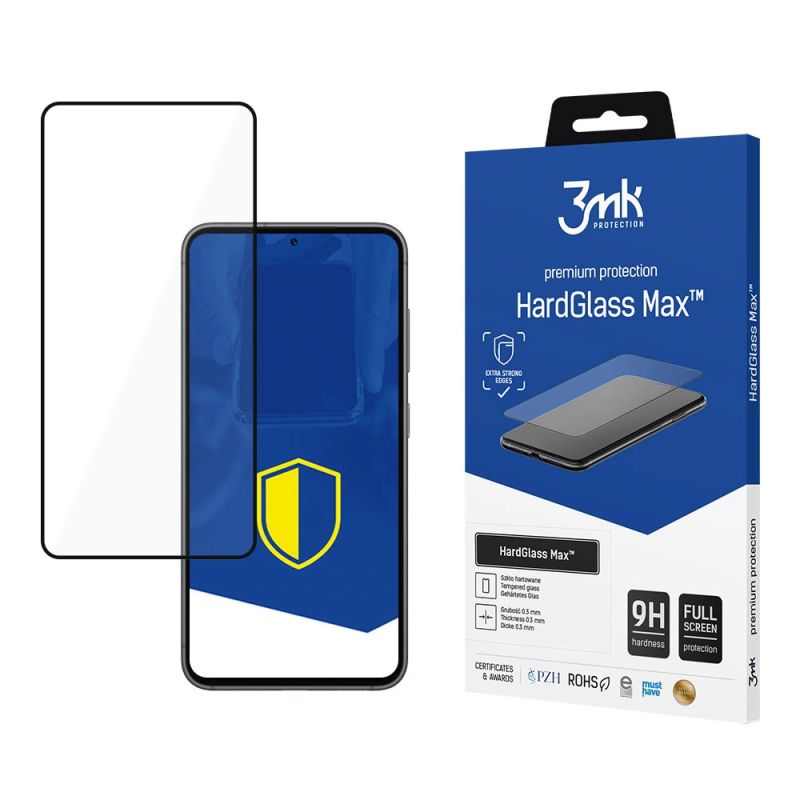 Szkło hartowane 3mk HardGlass Max na Samsung Galaxy S24 Ultra
