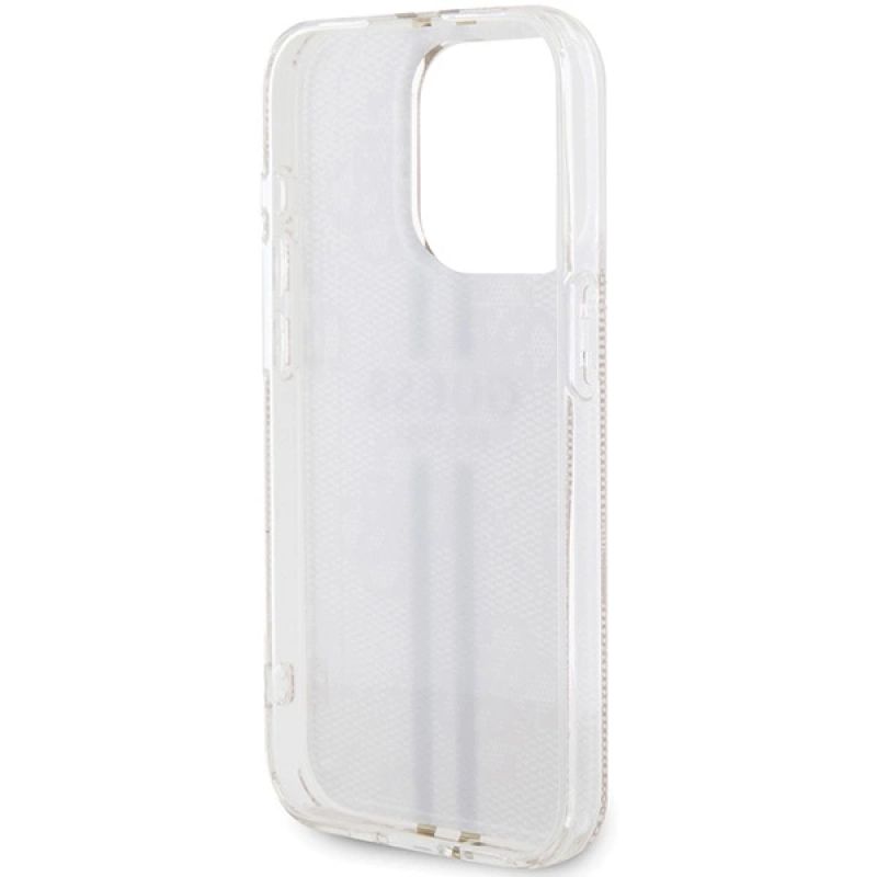 Etui Guess IML 4G Gold Stripe na iPhone 15 Pro - różowe - obrazek 7