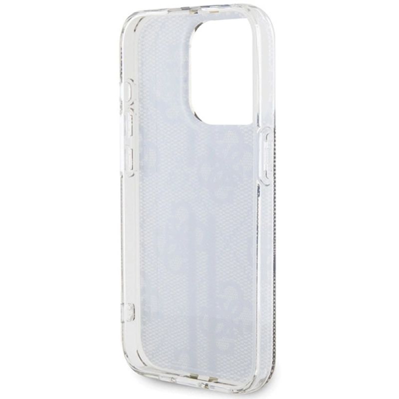 Etui Guess IML 4G Gold Stripe na iPhone 15 Pro - brązowe - obrazek 7