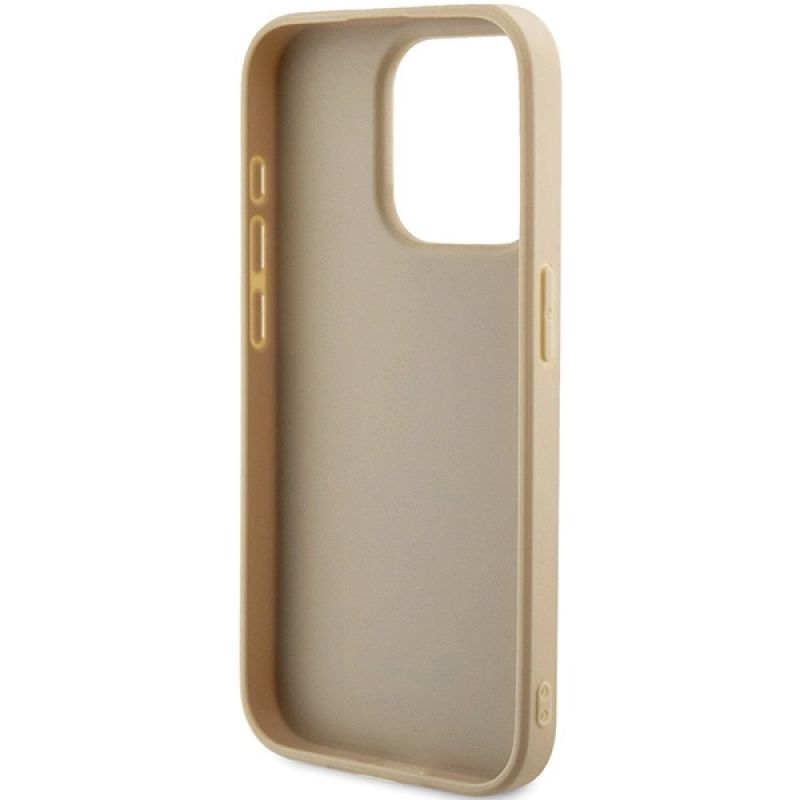 Etui Guess Saffiano Iridescent Script na iPhone 15 Pro Max - złote - obrazek 7