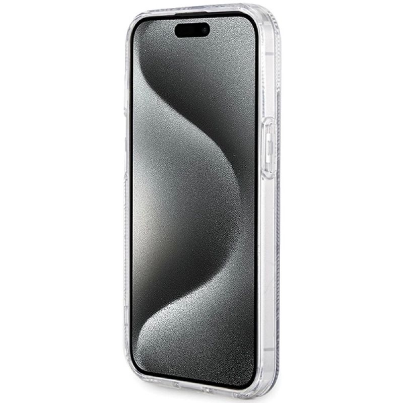 Etui Guess IML GCube MagSafe na iPhone 15 / 14 / 13 - czarne - obrazek 5