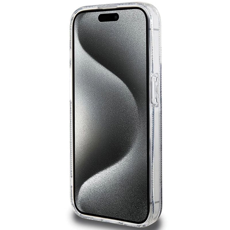 Etui Guess IML GCube MagSafe na iPhone 15 Pro Max - czarne - obrazek 5