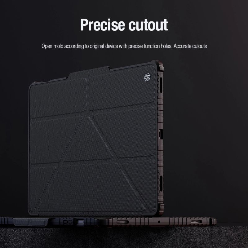 Etui Nillkin Bumper Leather Case Pro na Samsung Galaxy Tab S9+ - czarne - obrazek 22