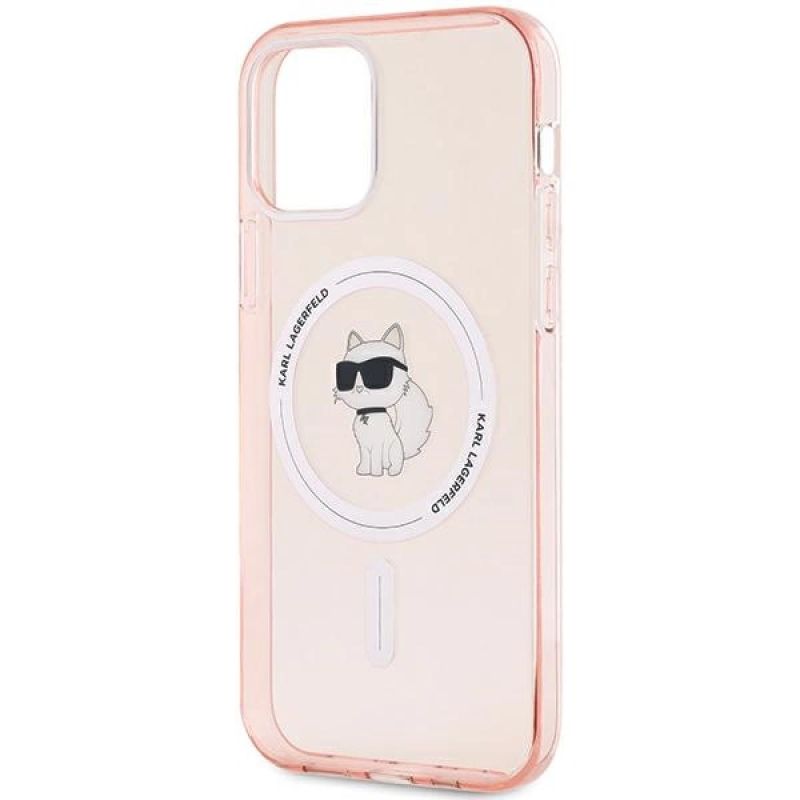 Etui Karl Lagerfeld IML Choupette MagSafe na iPhone 12/12 Pro - różowe - obrazek 5