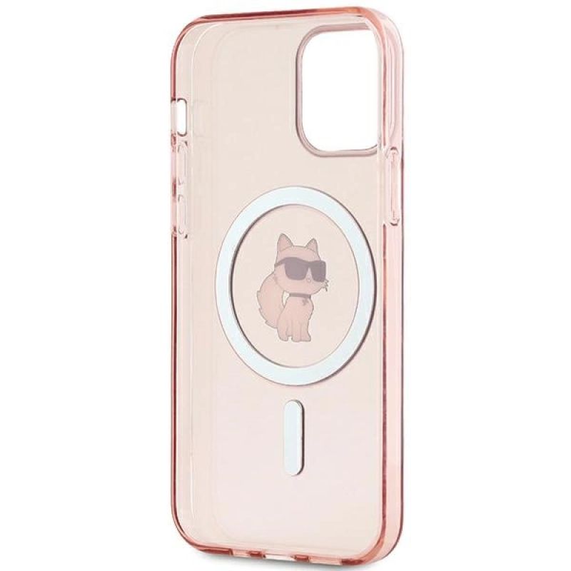 Etui Karl Lagerfeld IML Choupette MagSafe na iPhone 12/12 Pro - różowe - obrazek 6
