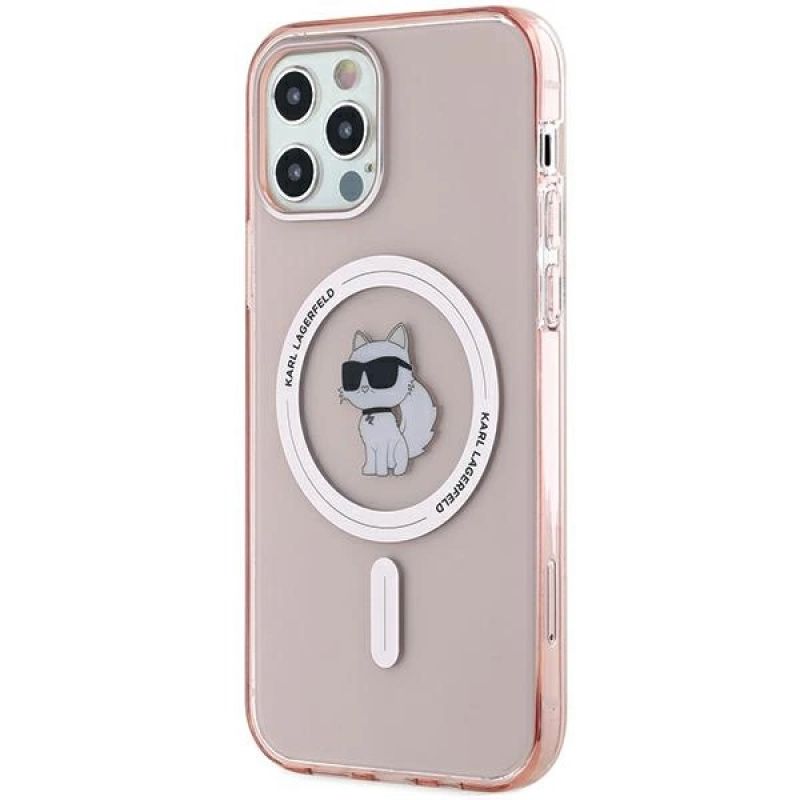 Etui Karl Lagerfeld IML Choupette MagSafe na iPhone 12/12 Pro - różowe - obrazek 8