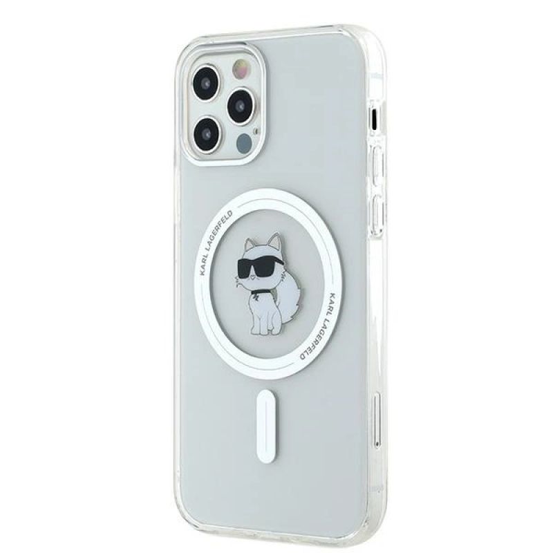 Etui Karl Lagerfeld IML Choupette MagSafe na iPhone 12 / 12 Pro - przezroczyste - obrazek 2