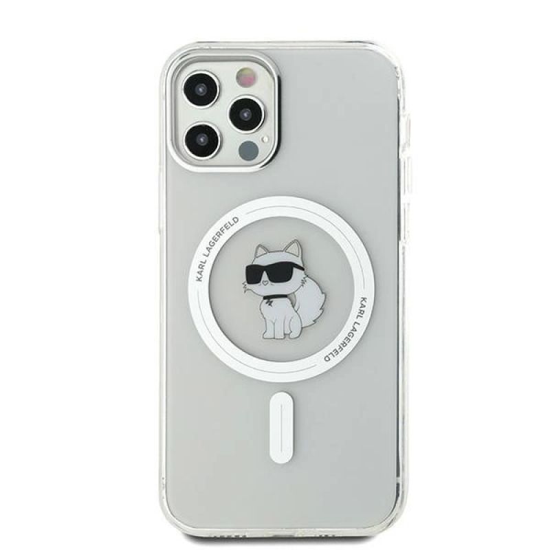 Etui Karl Lagerfeld IML Choupette MagSafe na iPhone 12 / 12 Pro - przezroczyste - obrazek 3