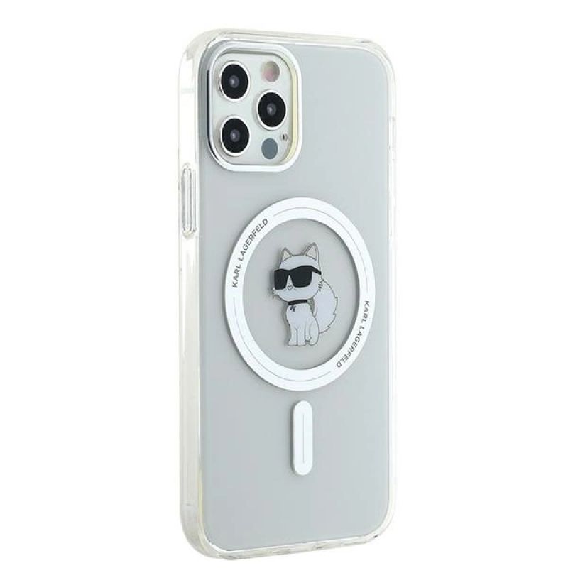 Etui Karl Lagerfeld IML Choupette MagSafe na iPhone 12 / 12 Pro - przezroczyste - obrazek 4