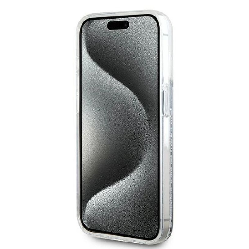 Etui Karl Lagerfeld Liquid Glitter Choupette Head MagSafe na iPhone 13 Pro / 13 - przezroczyste - obrazek 4