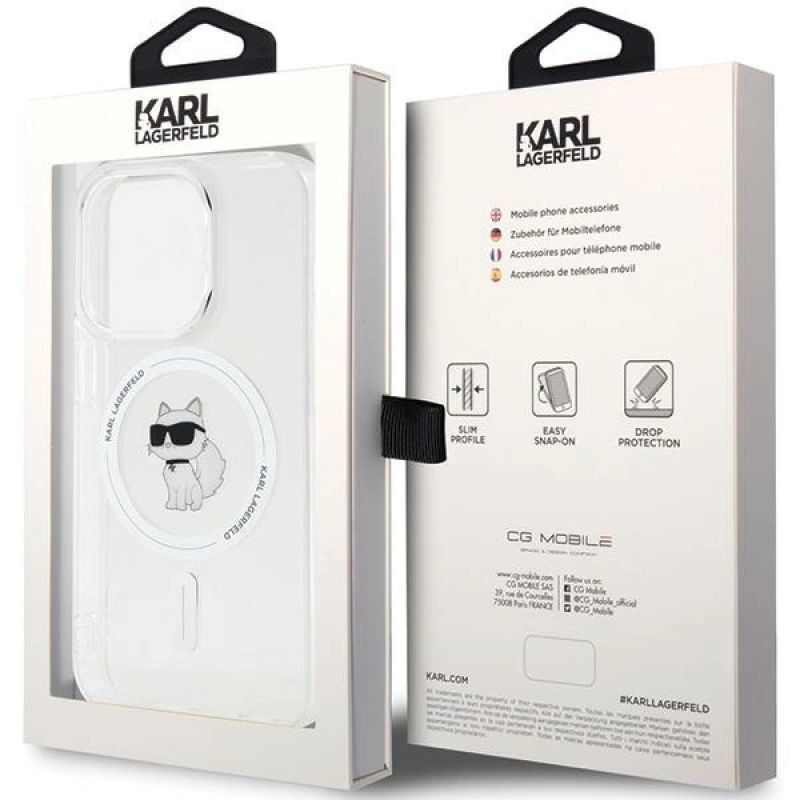 Etui Karl Lagerfeld IML Choupette MagSafe na iPhone 14 Pro Max - przezroczyste - obrazek 8