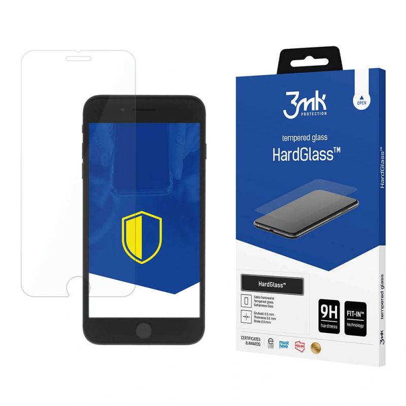 Szkło hartowane 3mk HardGlass na iPhone 7 / 8 Plus