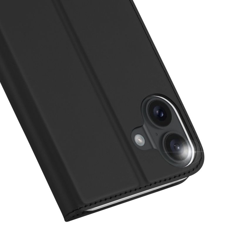 Etui Dux Ducis Skin Pro na iPhone 16 Plus z klapką i miejscem na kartę - czarne - obrazek 4
