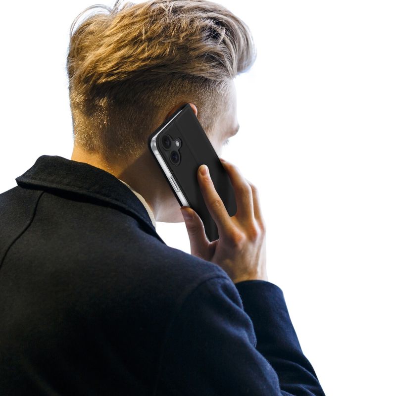 Etui Dux Ducis Skin Pro na iPhone 16 Plus z klapką i miejscem na kartę - czarne - obrazek 10