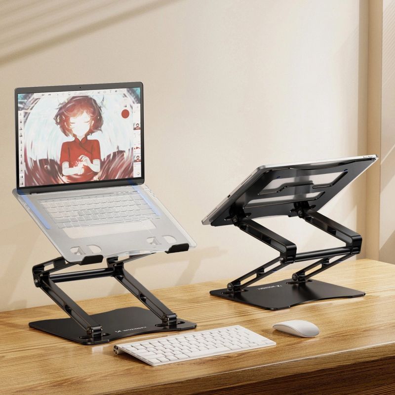 Podstawka pod laptopa, tablet Wozinsky WRS-CPY75DSB aluminiowa + Gratis! podstawka do smartfona - czarna - obrazek 17