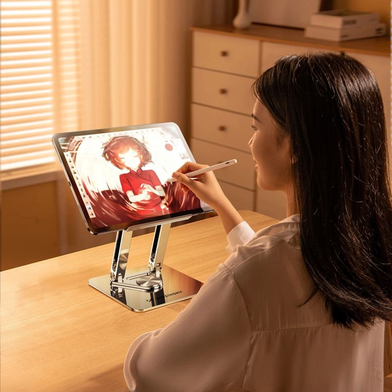 Podstawka pod laptopa, tablet Wozinsky WRS-CPY84SS aluminiowa + Gratis! podstawka do smartfona - srebrna - obrazek 13