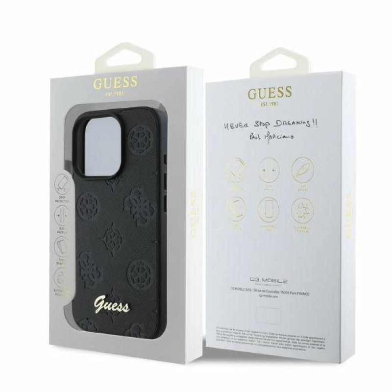 Etui Guess 4G Classic na iPhone 16 Pro - czarne - obrazek 4