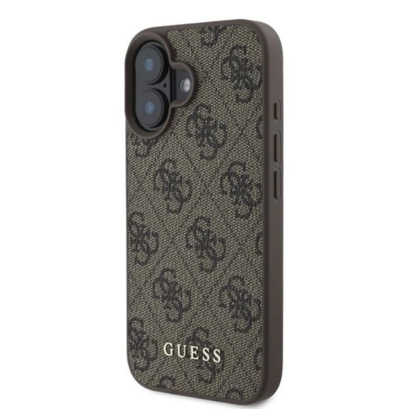 Etui Guess 4G Classic na iPhone 16 - brązowe - obrazek 2