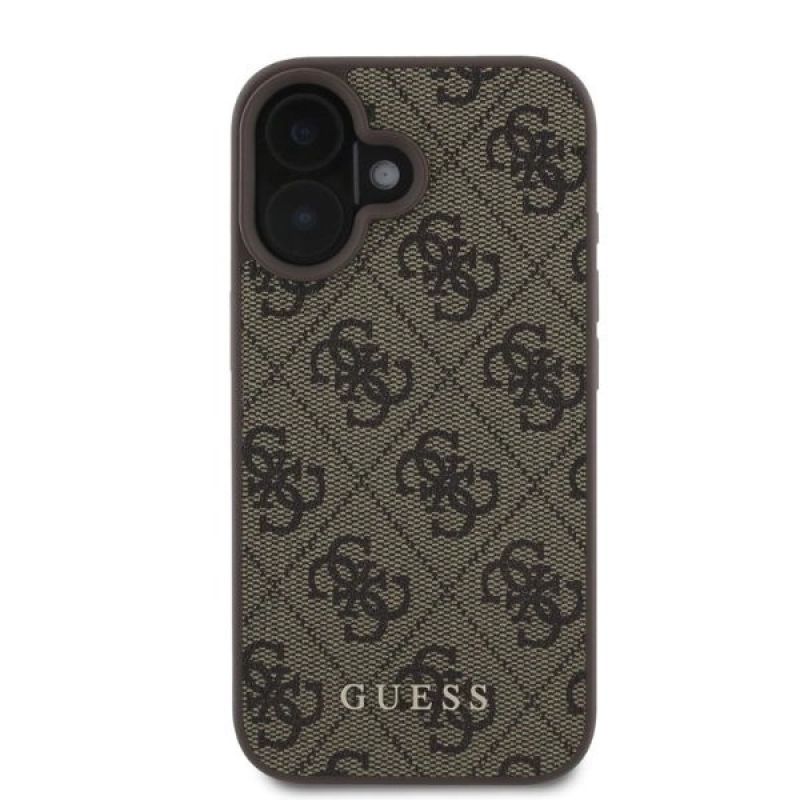 Etui Guess 4G Classic na iPhone 16 - brązowe - obrazek 3