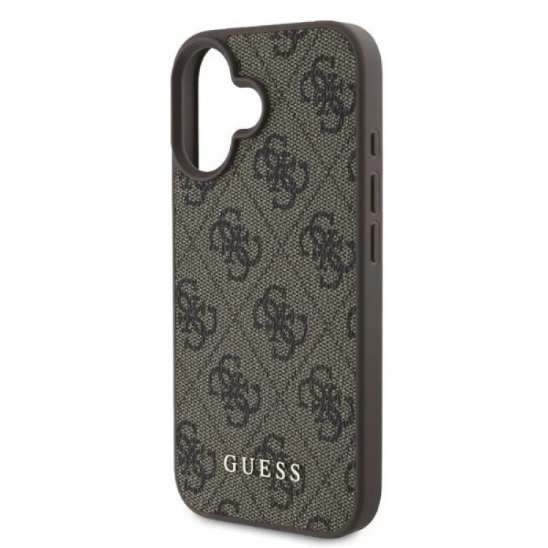 Etui Guess 4G Classic na iPhone 16 - brązowe - obrazek 4