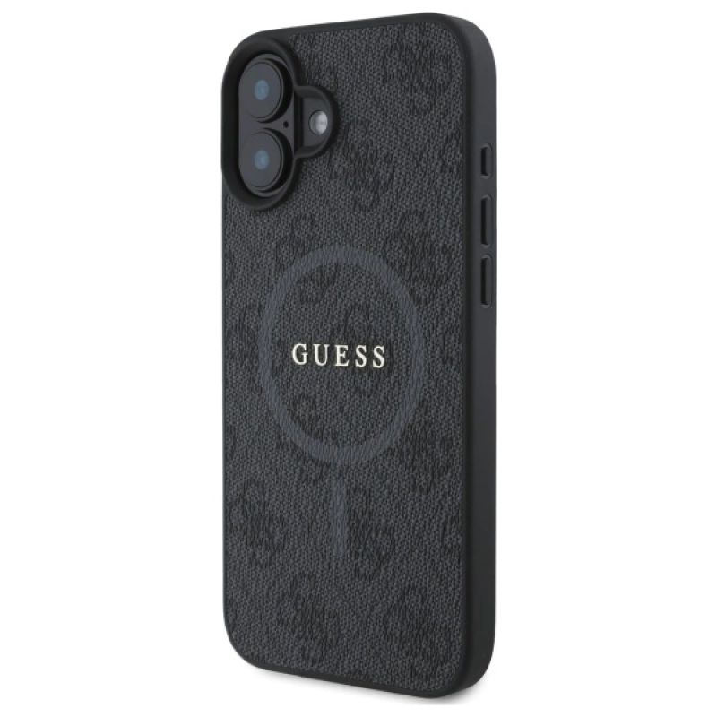 Etui Guess 4G Ring Classic Logo MagSafe na iPhone 16 - czarne - obrazek 2