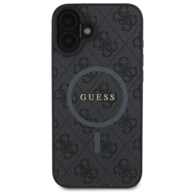 Etui Guess 4G Ring Classic Logo MagSafe na iPhone 16 - czarne - obrazek 3