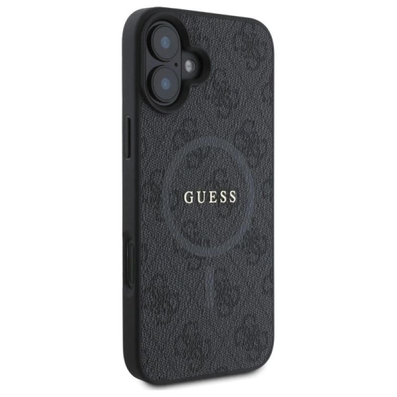 Etui Guess 4G Ring Classic Logo MagSafe na iPhone 16 - czarne - obrazek 4
