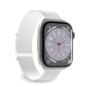 Pasek nylonowy Puro Sport do Apple Watch42 / 44 / 45 / 49 mm - biały