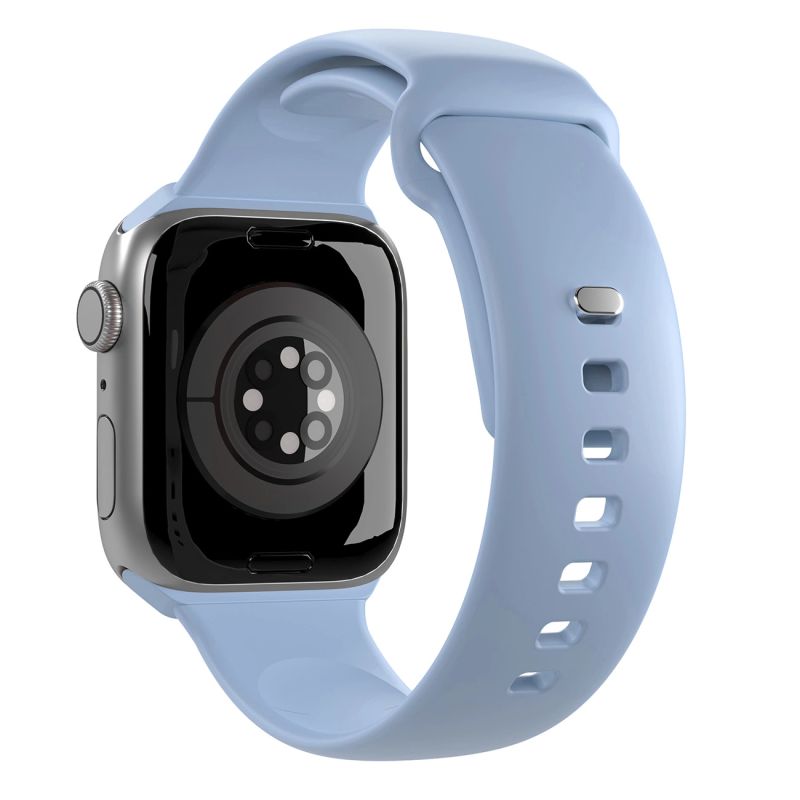 Pasek silikonowy Puro Icon do Apple Watch 42 / 44 / 45 / 49 mm - jasnoniebieski (2 szt.) - obrazek 3