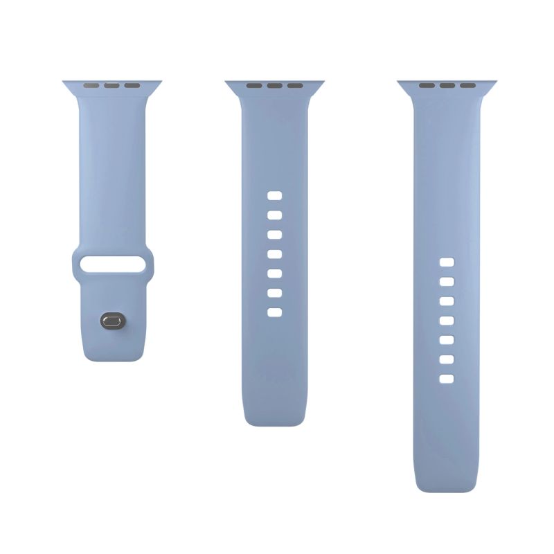 Pasek silikonowy Puro Icon do Apple Watch 42 / 44 / 45 / 49 mm - jasnoniebieski (2 szt.) - obrazek 5