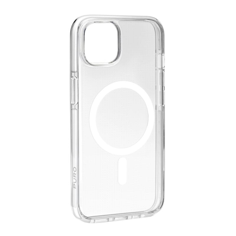 Etui silikonowe Puro Lite Mag Pro MagSafe do iPhone 15 - przezroczyste - obrazek 3
