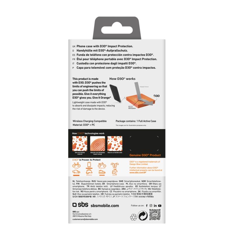 Etui SBS Full Active D3O do iPhone 16 Plus - czarne - obrazek 3