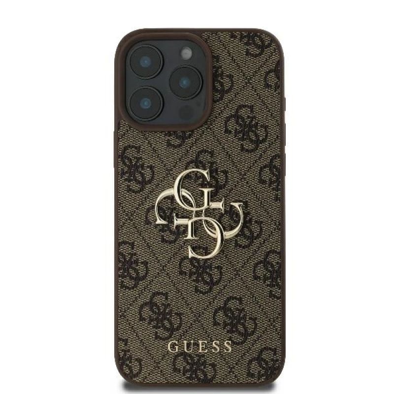 Etui Guess 4G Big Logo na iPhone 16 Pro Max - brązowe - obrazek 3