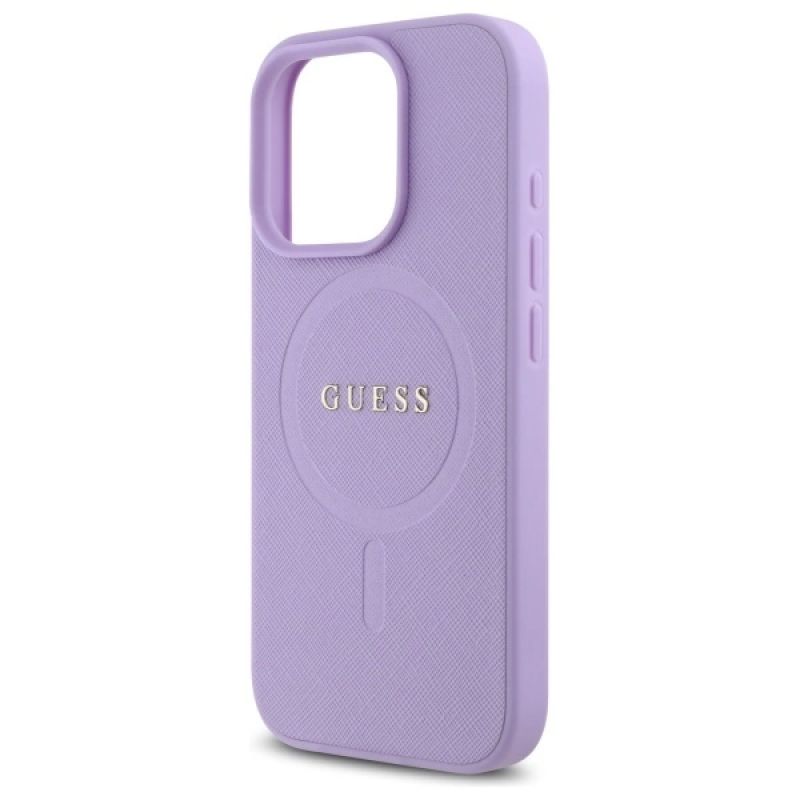 Etui Guess Saffiano MagSafe na iPhone 16 Pro Max - fioletowe - obrazek 6