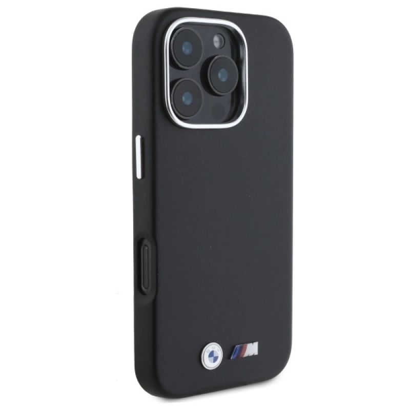 Etui BMW M Smooth Full Wrapped Metal MagSafe na iPhone 16 Pro - czarne - obrazek 4