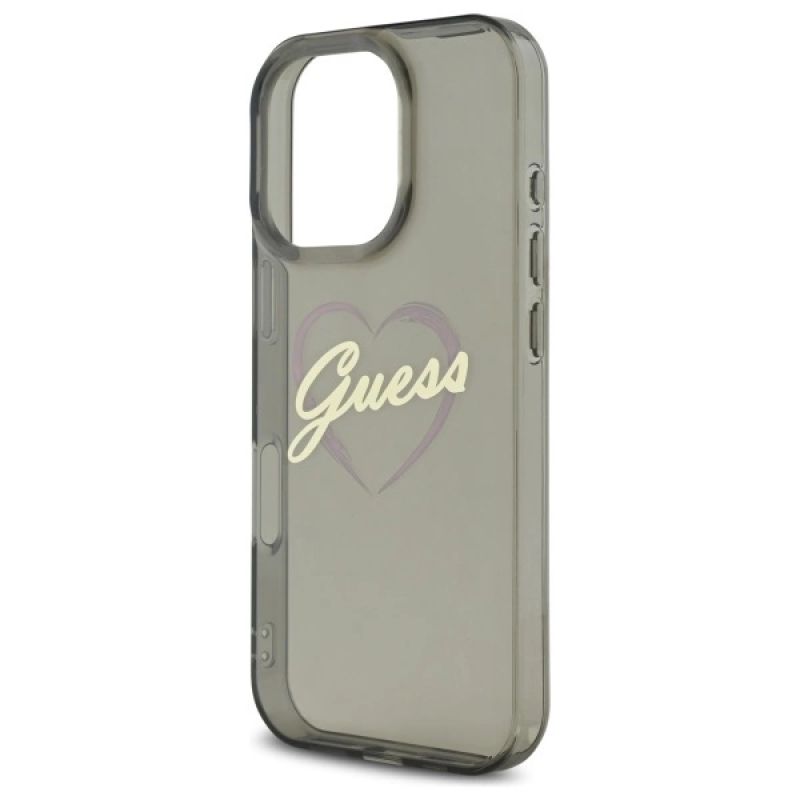 Etui Guess IML Heart na iPhone 16 Pro - czarne - obrazek 6