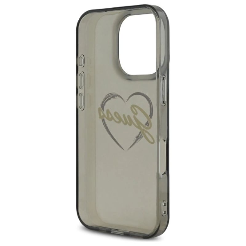 Etui Guess IML Heart na iPhone 16 Pro - czarne - obrazek 7