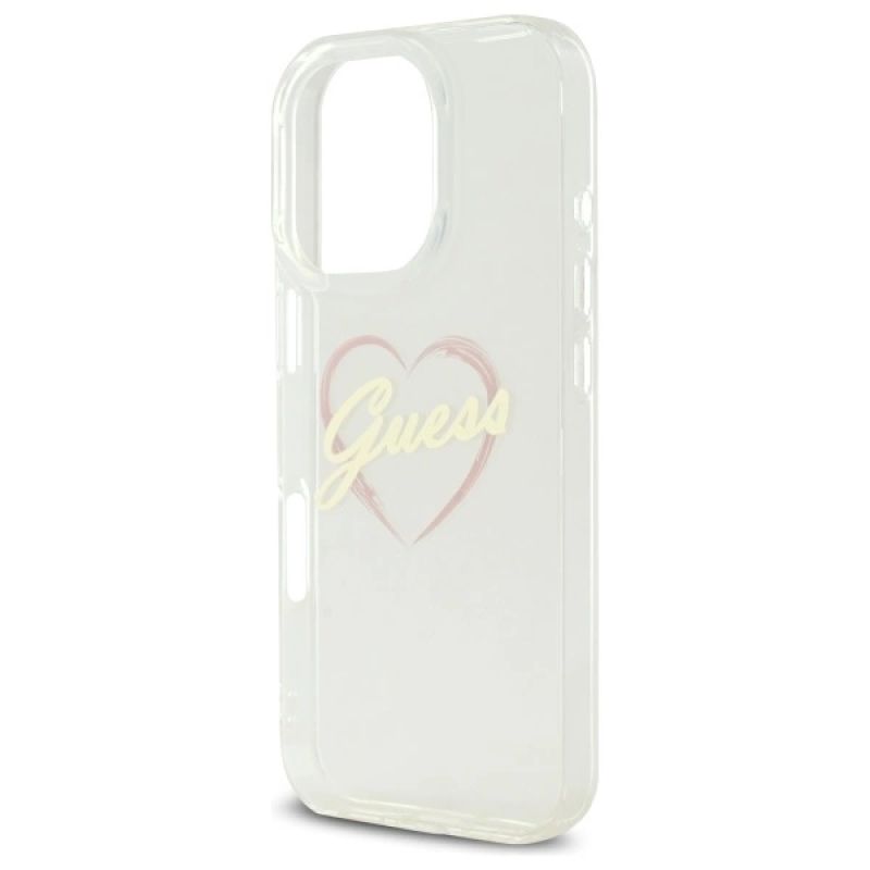 Etui Guess IML Heart na iPhone 16 Pro - przezroczyste - obrazek 6