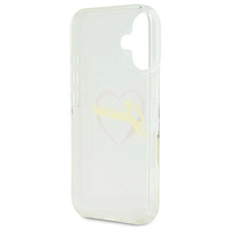 Etui Guess IML Heart na iPhone 16 plus - przezroczyste - obrazek 7