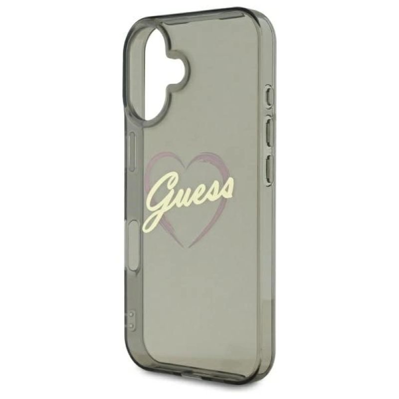 Etui Guess IML Heart na iPhone 16 - czarne - obrazek 6