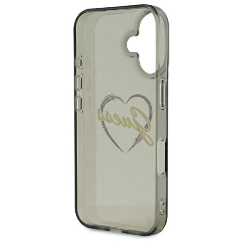 Etui Guess IML Heart na iPhone 16 - czarne - obrazek 7